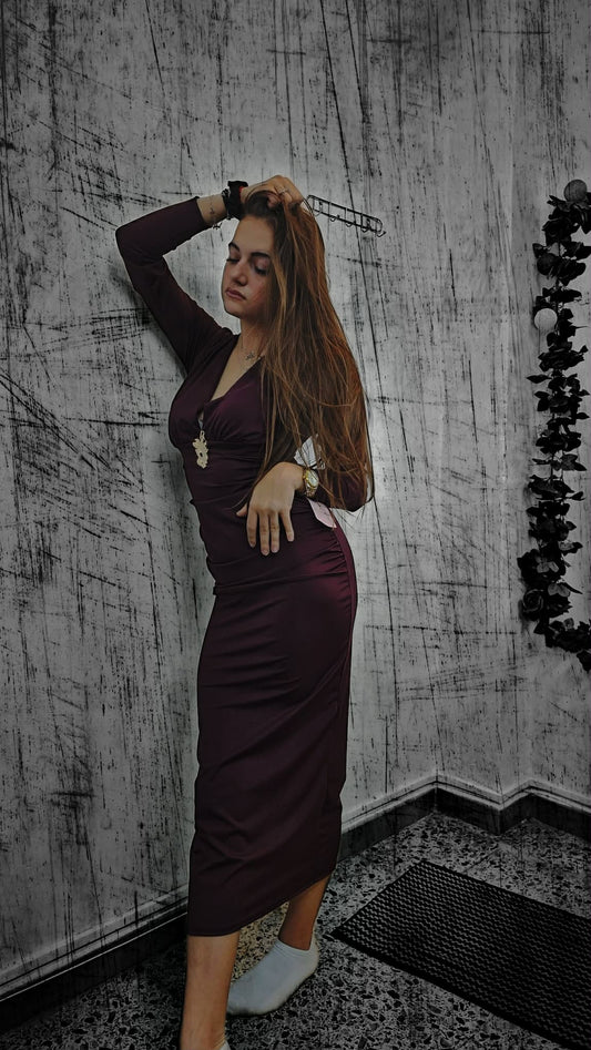 Vestido de manga larga