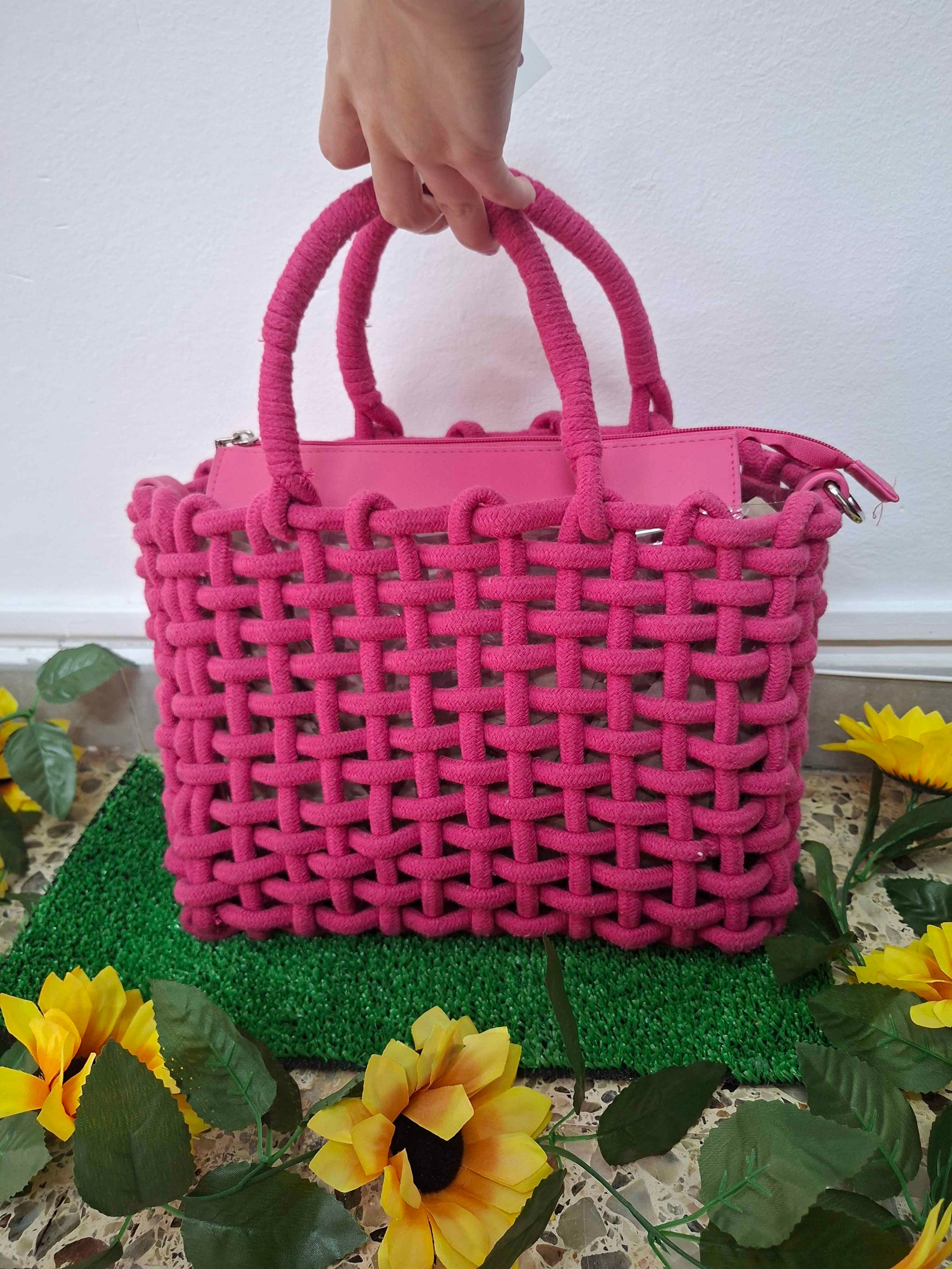 Bolso de punto hueco