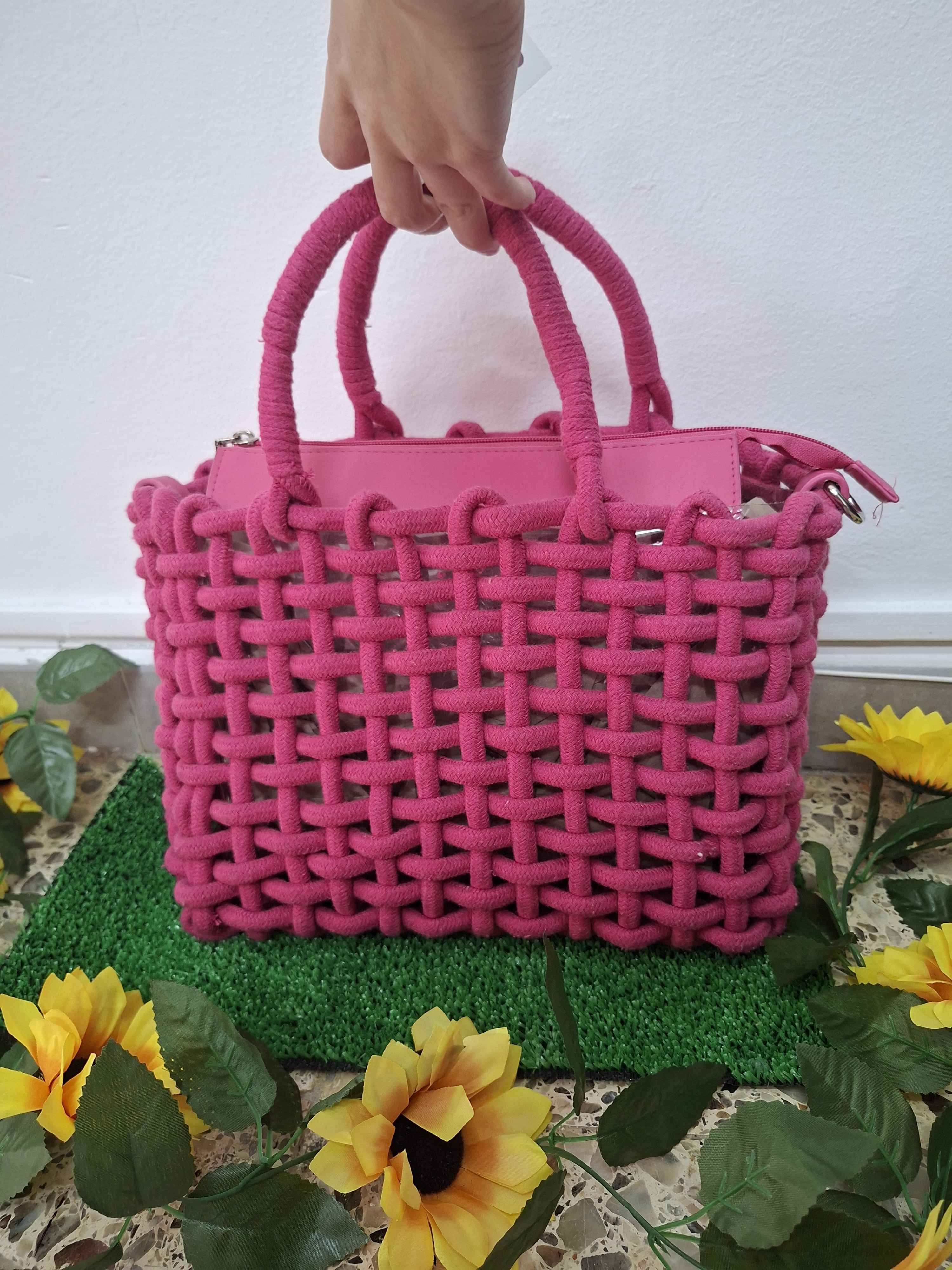 Bolso de punto hueco